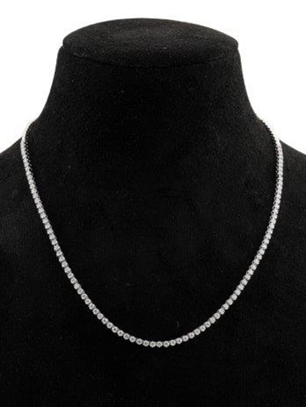 Brilliance Fine Jewelry 2 Carat t.w. Lab Grown Diamond Tennis Necklace, 10K White Gold Plated