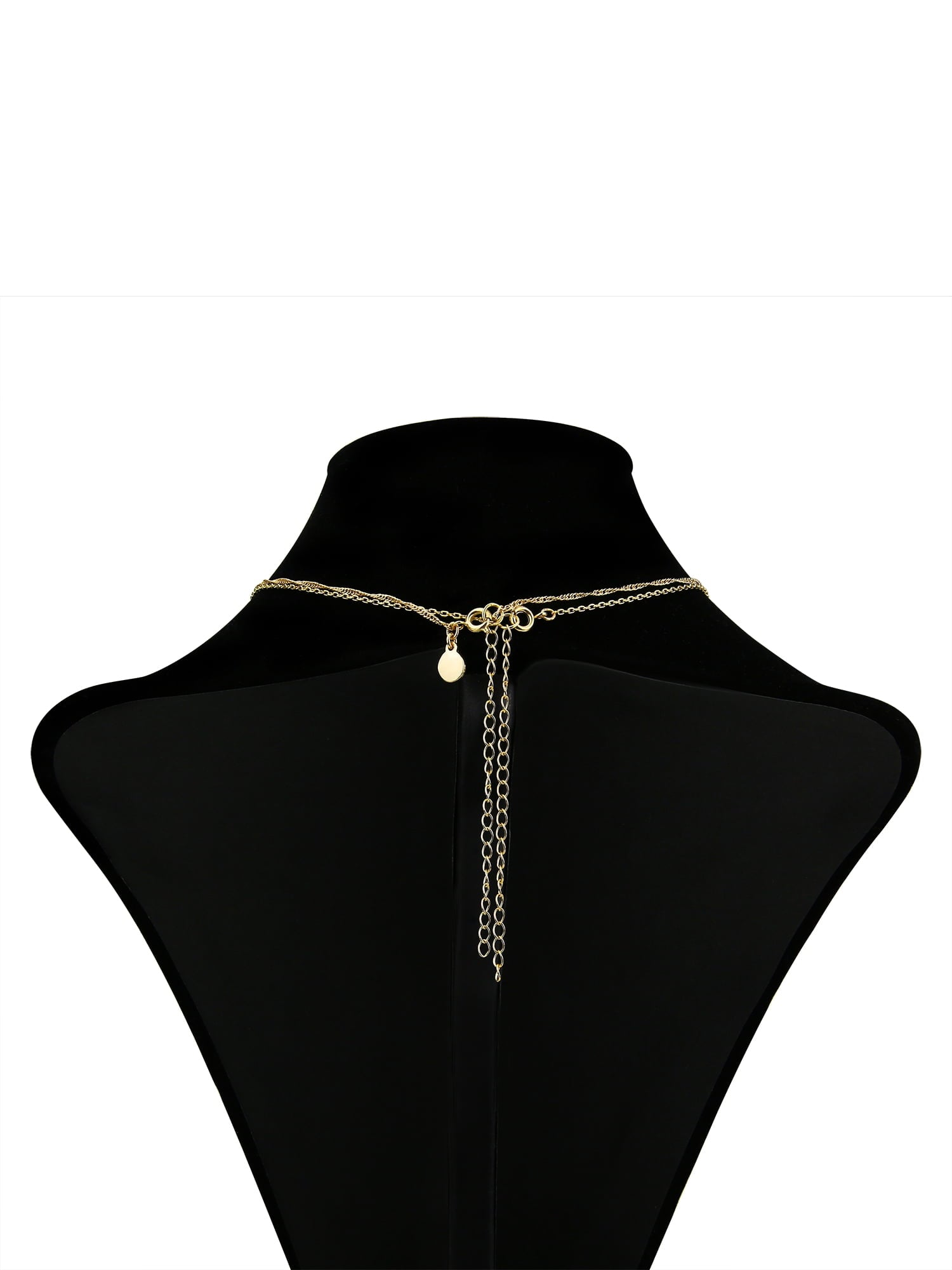 Believe by Brilliance Crystal and Cubic Zirconia Round Shaker Necklaces in 14KT Gold Flash Plated