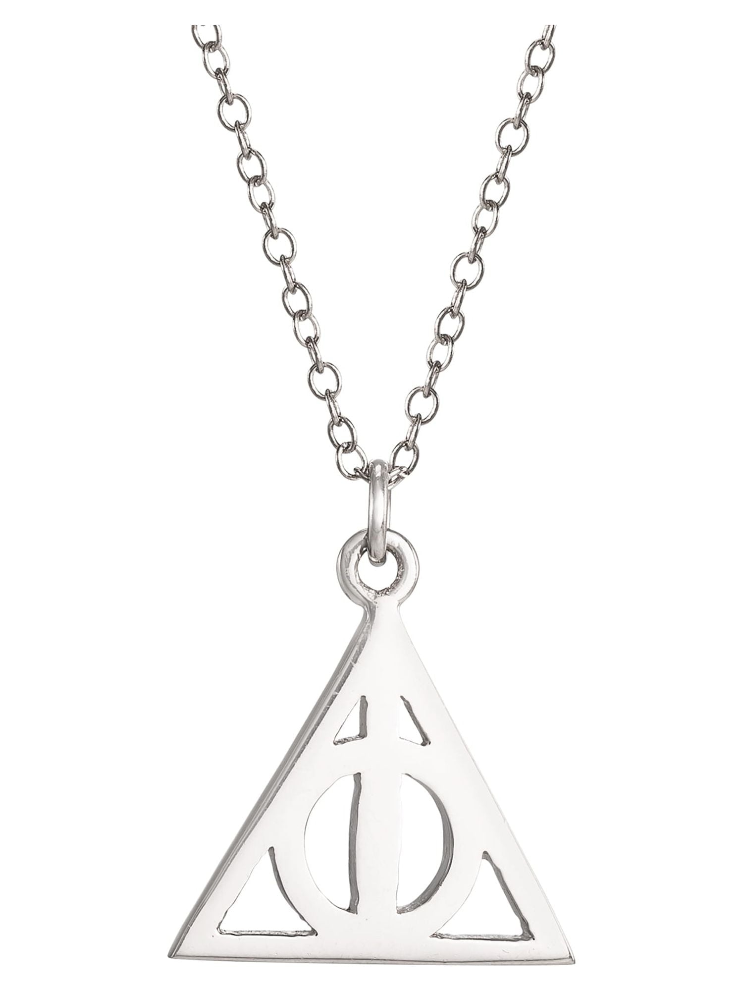 Warner Brothers Harry Potter Unisex Sterling Silver Harry Potter Necklace 16" + 2" chain